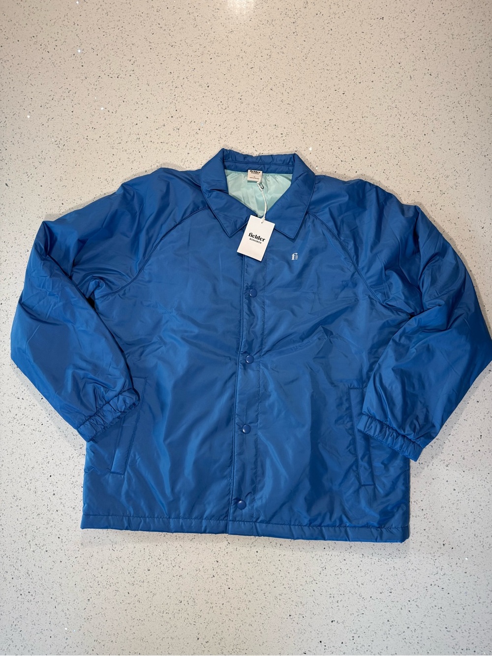 Bonobos Blue Men's Puffer Coach Jacket